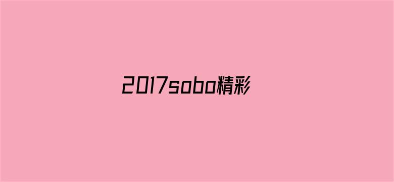 >2017sobo精彩在线视频横幅海报图