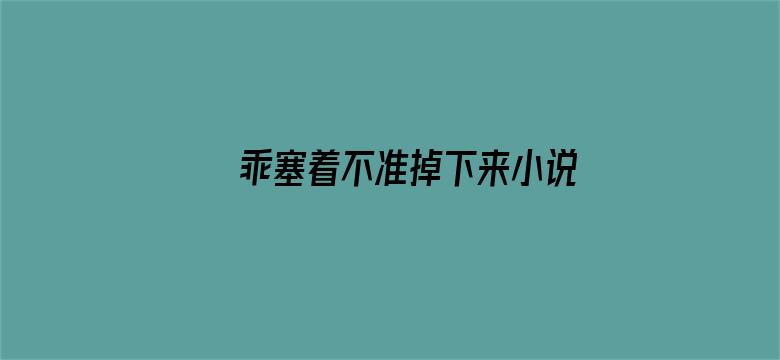 乖塞着不准掉下来小说电影封面图