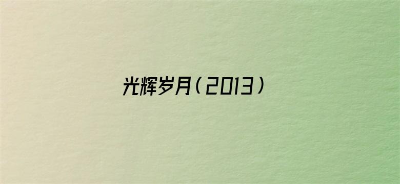 光辉岁月（2013）