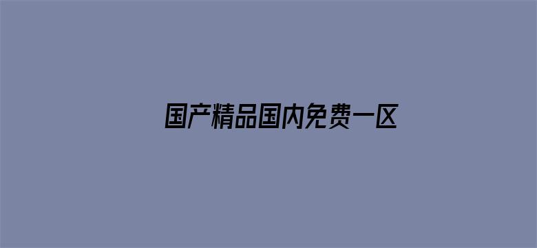 >国产精品国内免费一区二区三区横幅海报图