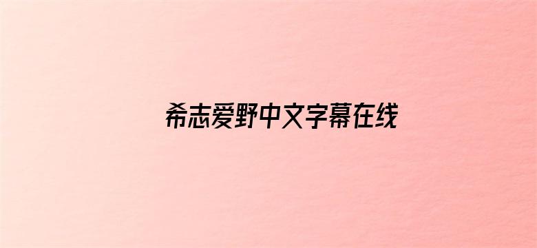 >希志爱野中文字幕在线播放横幅海报图