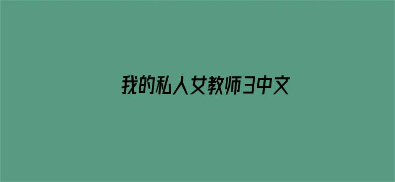 >我的私人女教师3中文字幕版横幅海报图