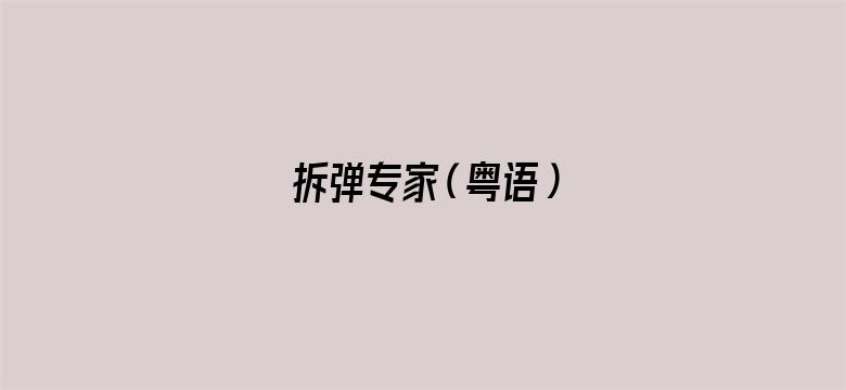 拆弹专家（粤语）