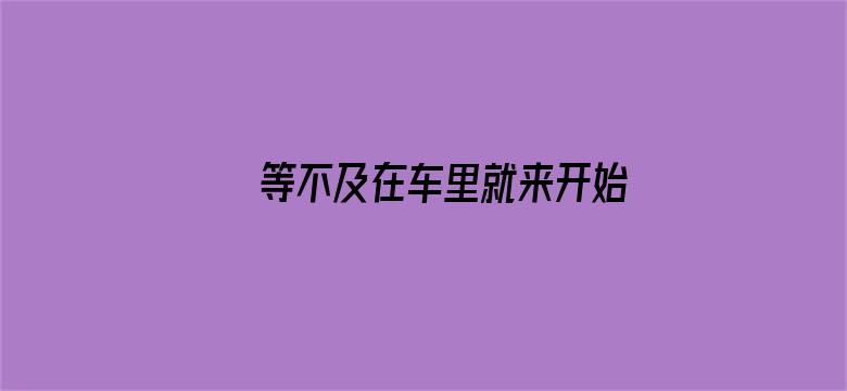 >等不及在车里就来开始了软件横幅海报图